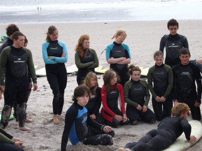 Transition Years surfing in Connemara 