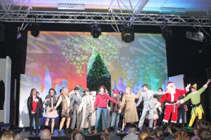 Cast members of 'Elf' the musical during their recent most successful run of shows.